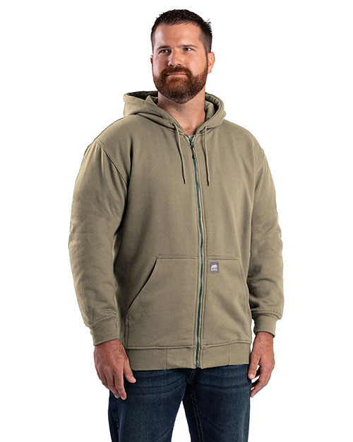 Berne SZ101T Men's Tall Heritage Thermal-Lined Full-Zip Hooded Sweatshirt