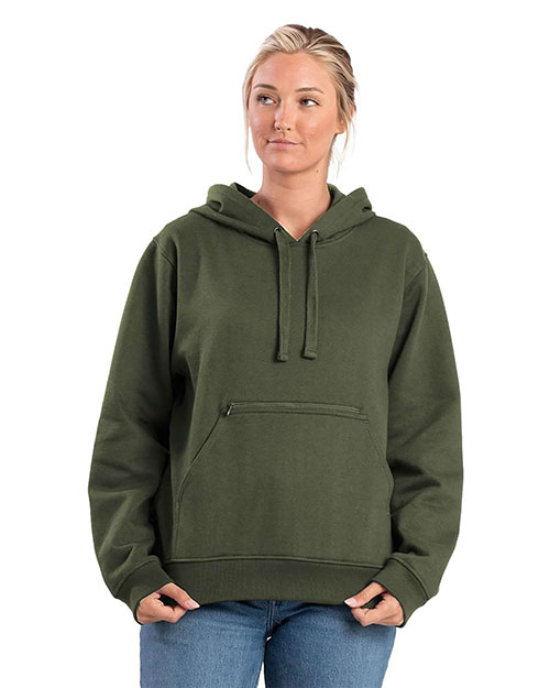 Berne WSP418 Women's Heritage Zippered Pocket Hooded Sweatshirt