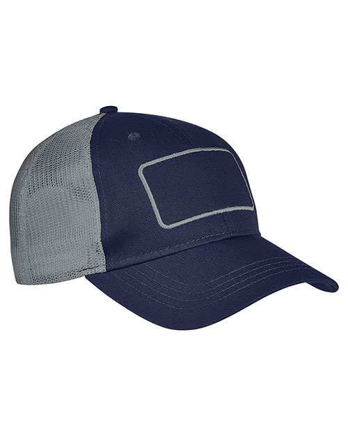 Big Accessories BA656T Men Patch Trucker Cap