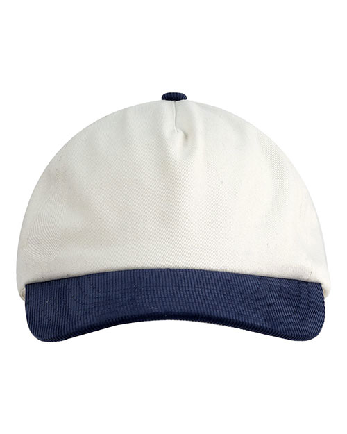 Big Accessories BA710 Two-Tone Corduroy Cap