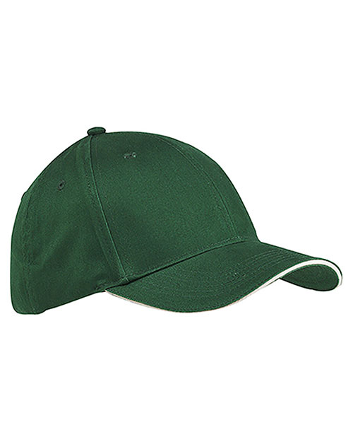 Big Accessories BX004 Men 6-Panel Twill Sandwich Baseball Cap