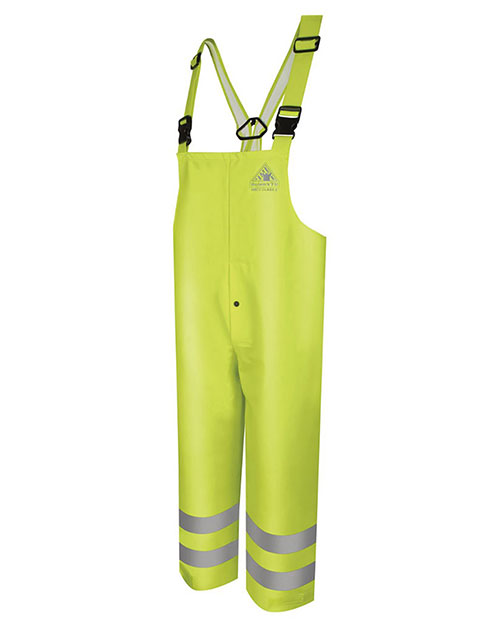 Bulwark BXN4 Hi-Visibility Flame-Resistant Rain Bib Overall - 10 oz.
