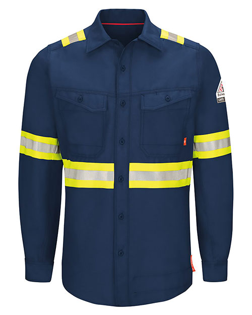 Bulwark QS40EL iQ Series® Endurance Enhanced Visibility Work Shirt Long Sizes