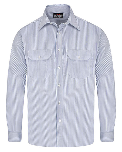 Bulwark SEU2L Striped Uniform Shirt - EXCEL FR® Long Sizes