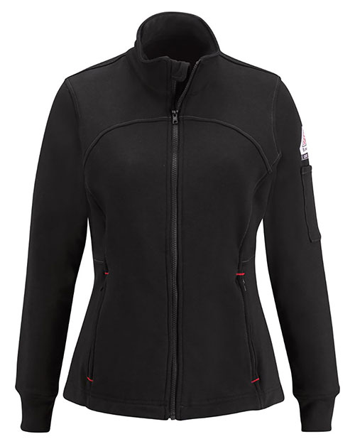 Bulwark SEZ3 Women's Zip Front Fleece Jacket-Cotton/Spandex Blend