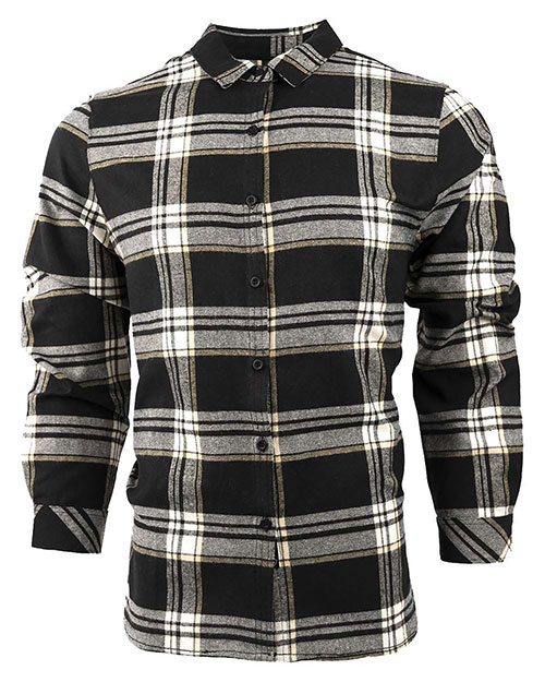 Burnside 5212 Women's No Pocket Yarn-Dyed Long Sleeve Flannel Shirt