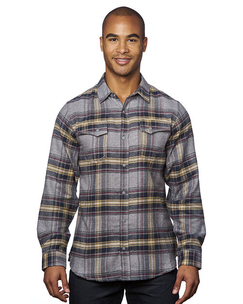 Burnside B8219  Men's Snap-Front Flannel Shirt