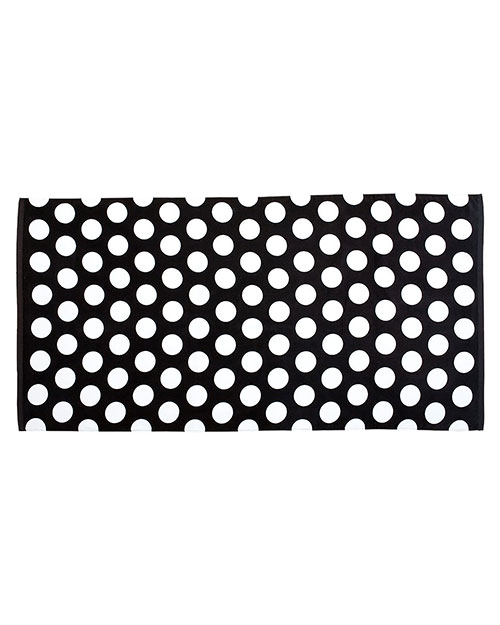 Carmel Towel Company C3060P Polka Dot Velour Beach Towel