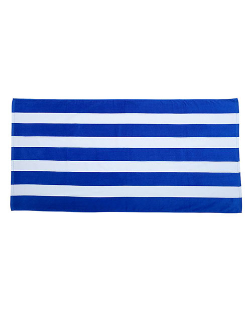 Carmel Towel Company C3060S  Cabana Stripe Velour Beach Towel