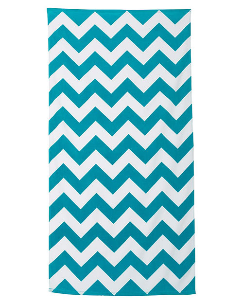 Carmel Towel Company C3060X  Chevron Velour Beach Towel