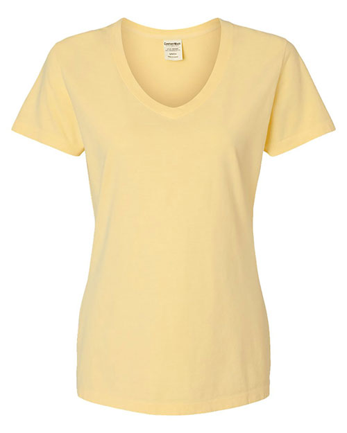 ComfortWash by Hanes GDH125 Garment-Dyed Women's V-Neck T-Shirt