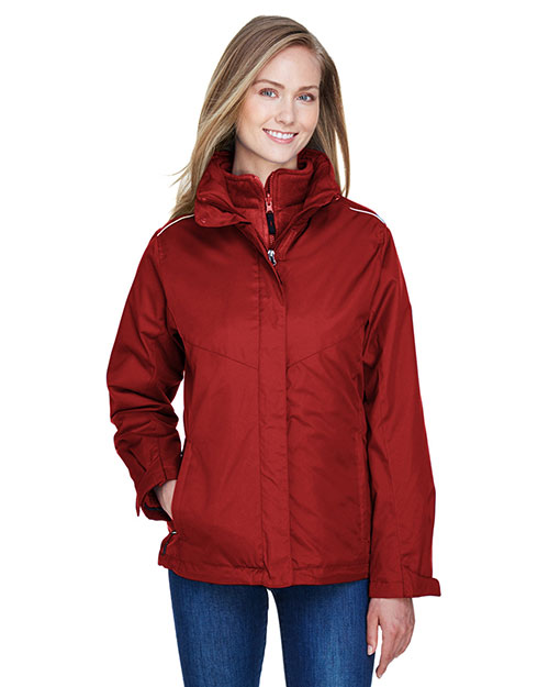 Ash City - Core 365 78205    Region 3-In-1 Jacket With Fleece Liner CLASSIC RED 850 at bigntallapparel