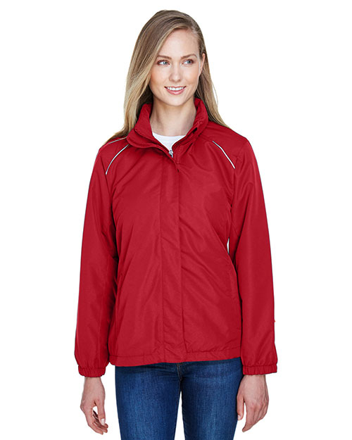 Ash City - Core 365 78224    Profile Fleece-Lined All-Season Jacket CLASSIC RED 850 at bigntallapparel