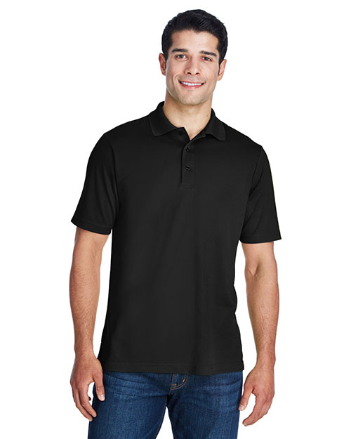 Ash City - Core 365 88181T  Men Tall Origin Performance Pique Polo BLACK 703 at bigntallapparel