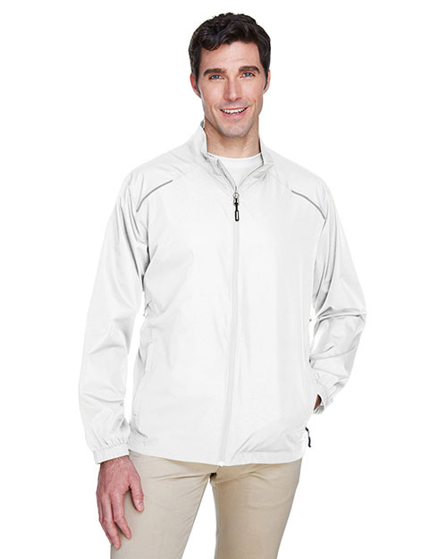 Ash City - Core 365 88183  Men Motivate Unlined Lightweight Jacket WHITE 701 at bigntallapparel