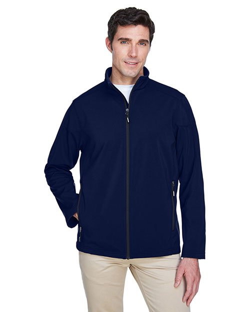 Ash City - Core 365 88184  Men Cruise Two-Layer Fleece Bonded Soft Shell Jacket CLASSIC NAVY 849 at bigntallapparel