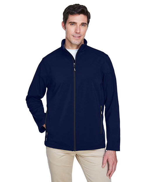 Ash City - Core 365 88184T  Men Tall Cruise Two-Layer Fleece Bonded Soft Shell Jacket CLASSIC NAVY 849 at bigntallapparel