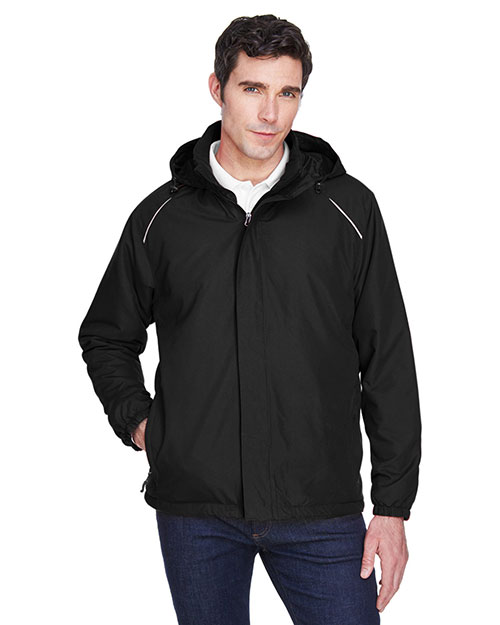 Ash City - Core 365 88189T  Men Tall Brisk Insulated Jacket BLACK 703 at bigntallapparel