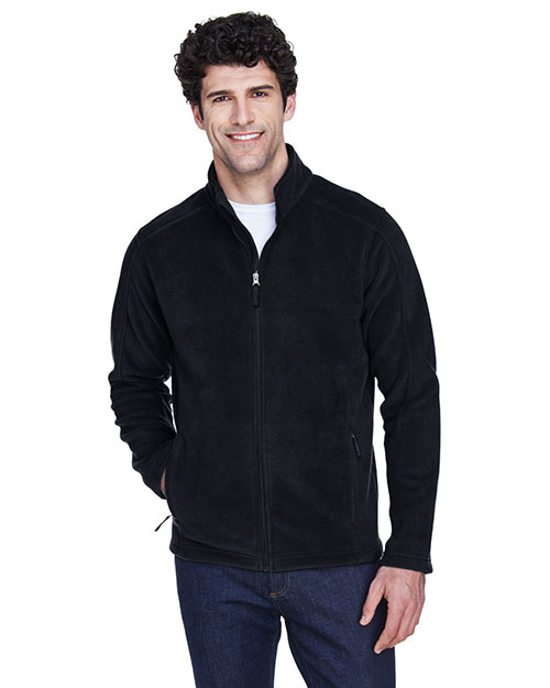 Ash City - Core 365 88190  Men Journey Fleece Jacket BLACK 703 at bigntallapparel