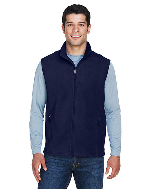 Ash City - Core 365 88191T  Men Tall Journey Fleece Vest CLASSIC NAVY 849 at bigntallapparel