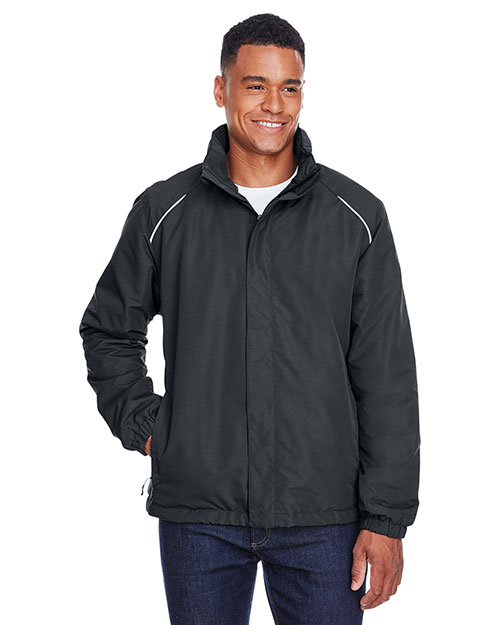 Ash City - Core 365 88224  Men Profile Fleece-Lined All-Season Jacket CARBON 456 at bigntallapparel