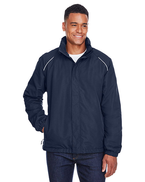 Ash City - Core 365 88224T  Men Tall Profile Fleece-Lined All-Season Jacket CLASSIC NAVY 849 at bigntallapparel