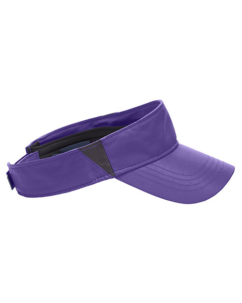 Ash City - Core 365 CE002  Adult Drive Performance Visor CAMPS PRPL/ CRBN at bigntallapparel