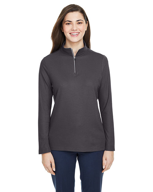 CORE365 CE405W Ladies' Fusion ChromaSoft™ Pique Quarter-Zip