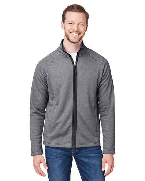 CORE365 CE72  Men's Venture Heathered Stripe Full-Zip