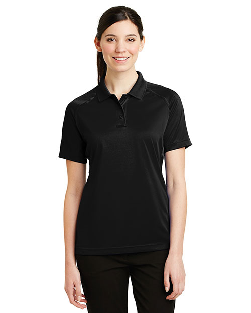 Cornerstone CS411 Women Select Snag-Proof Tactical Polo Black at bigntallapparel