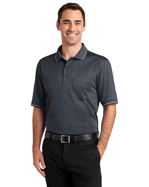 CornerStone Select Snag-Proof Tipped Pocket Polo. CS415