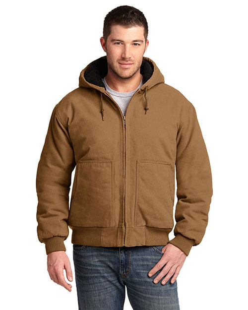 CornerStone Washed Duck Cloth Insulated Hooded Work Jacket. CSJ41