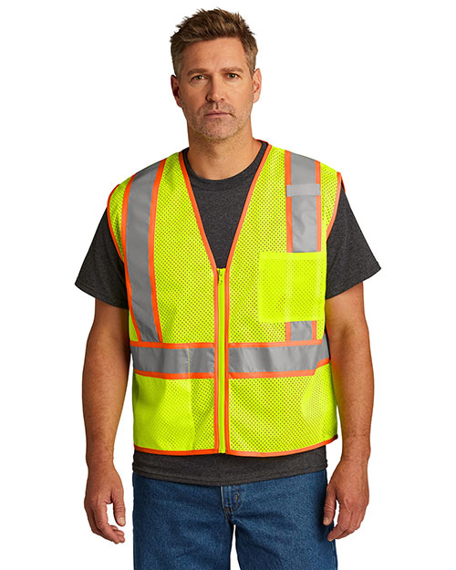 CornerStone ANSI 107 Class 2 Mesh Zippered Two-Tone Vest. CSV103