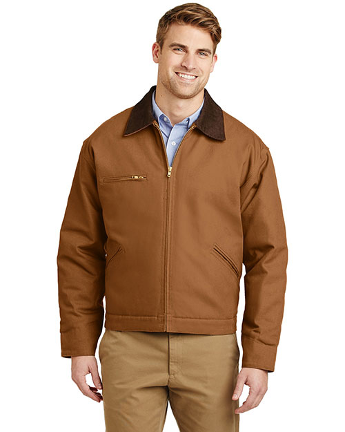 Cornerstone J763 Men Work Jacket Duck Brown at bigntallapparel