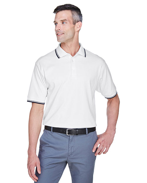 Devon & Jones Classic D140 Men Tipped Perfect Pima Interlock Polo