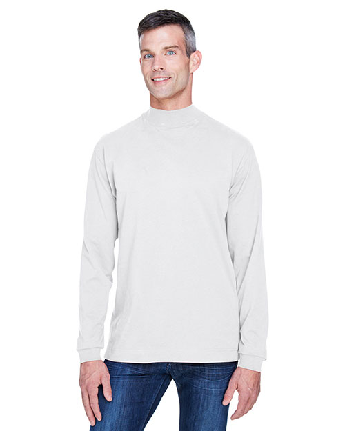 Devon & Jones Classic D420 Unisex Sueded Cotton Jersey Mock-Turtleneck