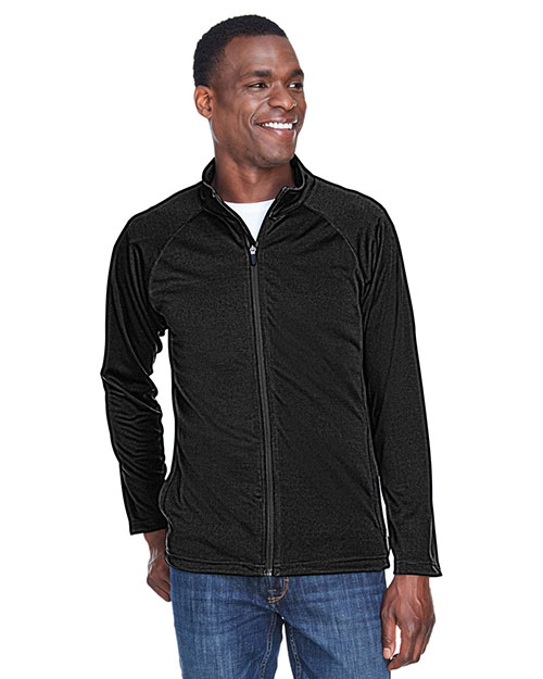 Devon & Jones DG420 Men Stretch Tech-Shell Compass Full-Zip Black at bigntallapparel