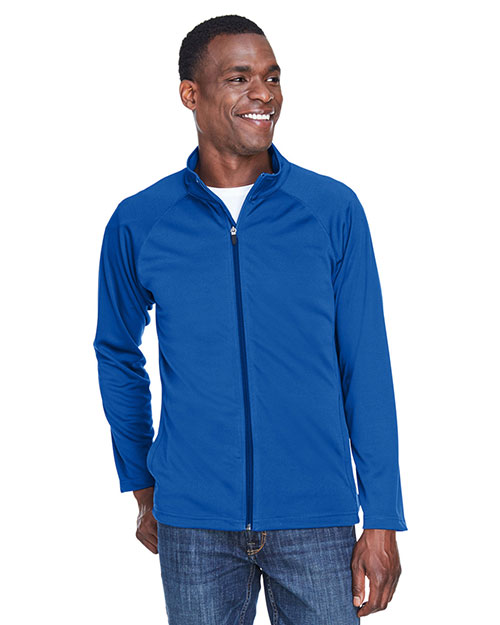 Devon & Jones DG420 Men Stretch Tech-Shell Compass Full-Zip True Royal at bigntallapparel