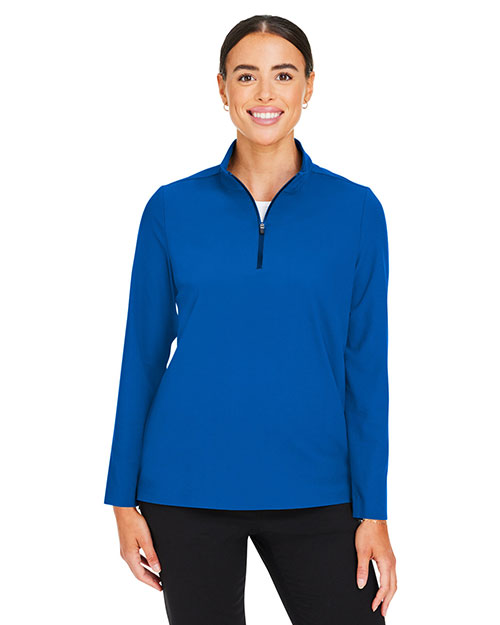 Devon & Jones DG410W CrownLux Performance® Ladies' Windsor Welded Quarter-Zip