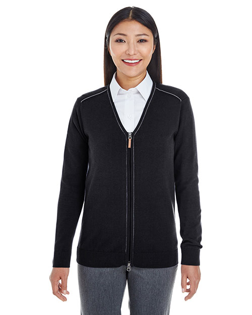 Devon & Jones DG478W Ladies' Manchester Fully-Fashioned Full-Zip Cardigan Sweater