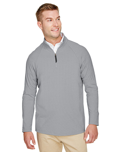 Devon & Jones DG480 Men CrownLux Performance™ 's Clubhouse Micro-Stripe Quarter-Zip