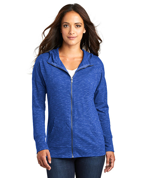 District Women's Medal Full-Zip Hoodie. DT665