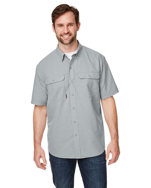 Dri Duck 4445DD Men 's Crossroad Dobby Short-Sleeve Woven Shirt