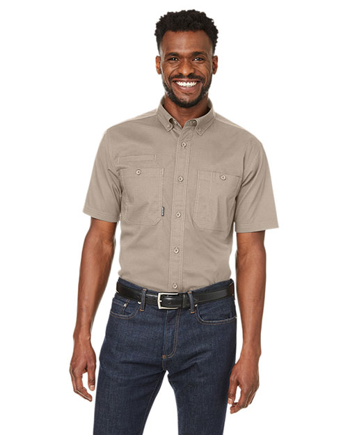 Dri Duck 4451DD Men 's Craftsman Ripstop Short-Sleeve Woven Shirt