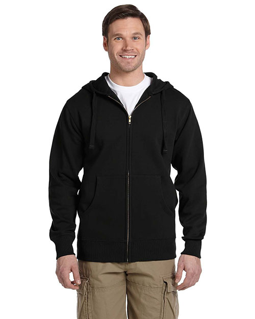 Econscious EC5650 Men 's Organic/Recycled Full-Zip Hooded Sweatshirt