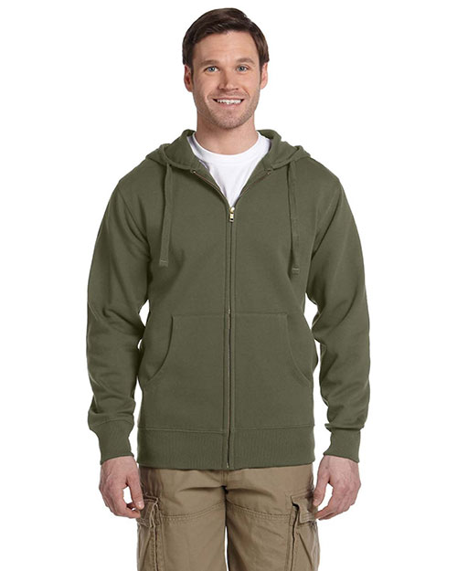 Econscious EC5650 Men 's Organic/Recycled Full-Zip Hooded Sweatshirt