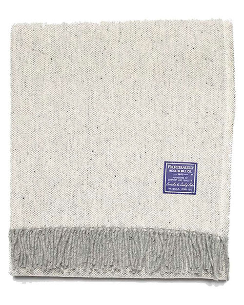 Faribault Woolen Mills FWMASHBY USA-Made Ashby Twill Wool Throw