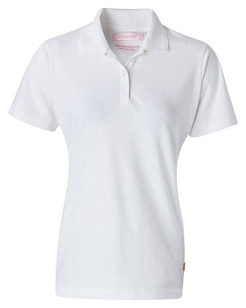 FeatherLite 5330 Women's Platinum Piqué Polo