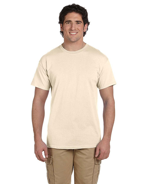 Fruit Of The Loom 3931 Men   5.4 Oz. Heavy Cotton T-Shirt Natural at bigntallapparel