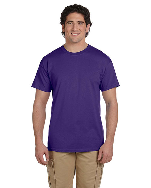 Fruit Of The Loom 3931 Men   5.4 Oz. Heavy Cotton T-Shirt Purple at bigntallapparel